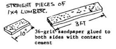 Quickie Sanding Boards