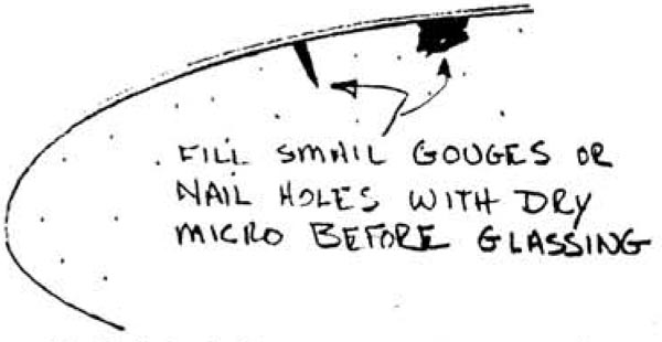Fill Small Gouges With Micro Fill Small Gouges With Micro