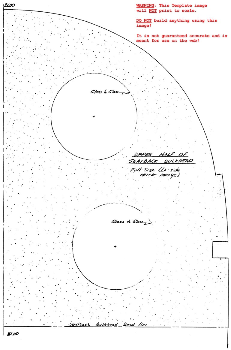 Quickie Seatback Bulkhead Template