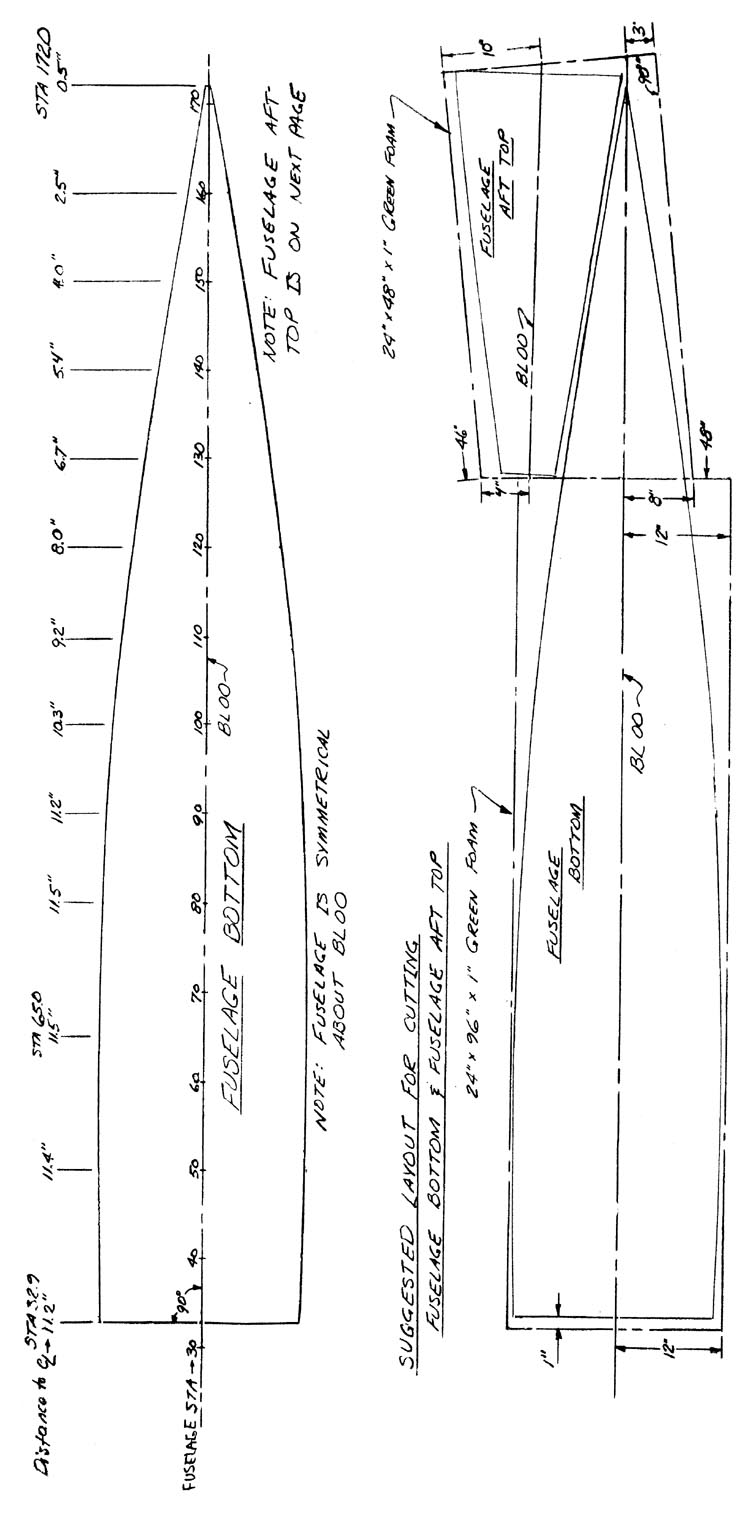 Quickie Fuselage Bottom Layout