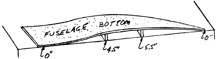 Quickie Fuselage Bottom Layout