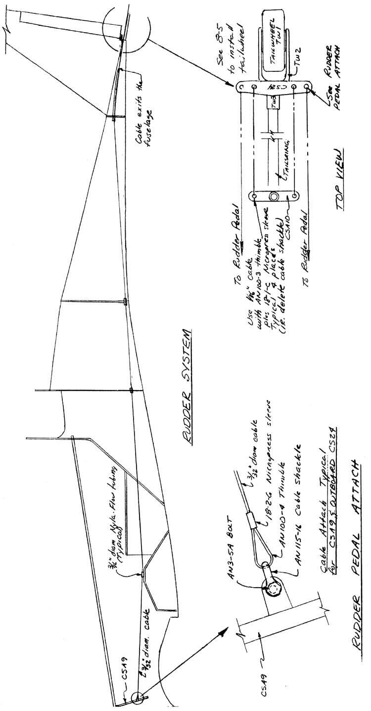 Quickie Rudder Pedal Attach Detail