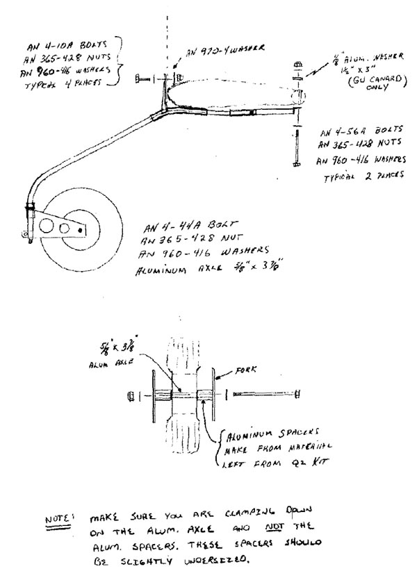 Tri-Q Nose Wheel Installation