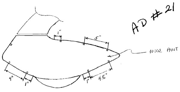 Tri-Q Nose Wheelpant Riveting Specs